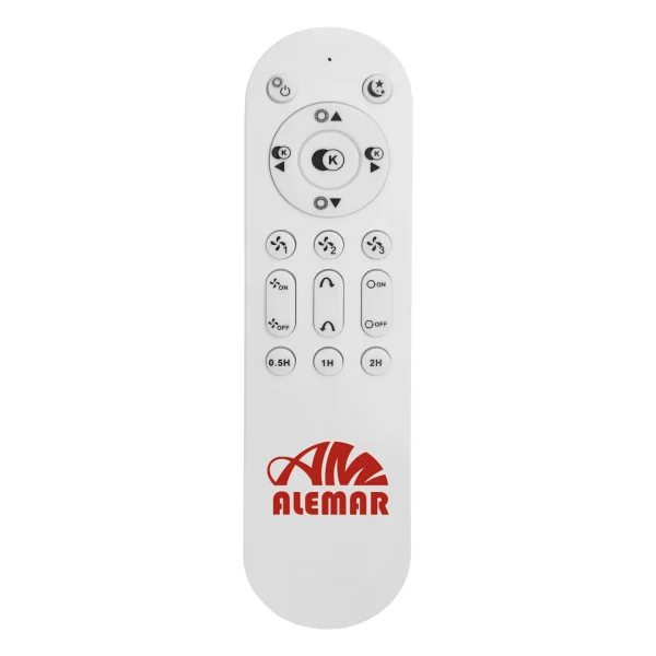 Ventilador de techo Alemar Malabo negro luz LED 50 cm