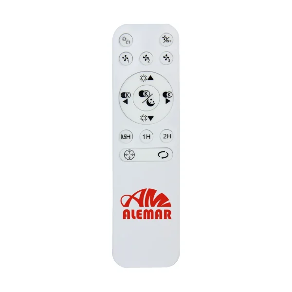 Ventilador de techo Alemar Ramses blanco luz LED 50 cm