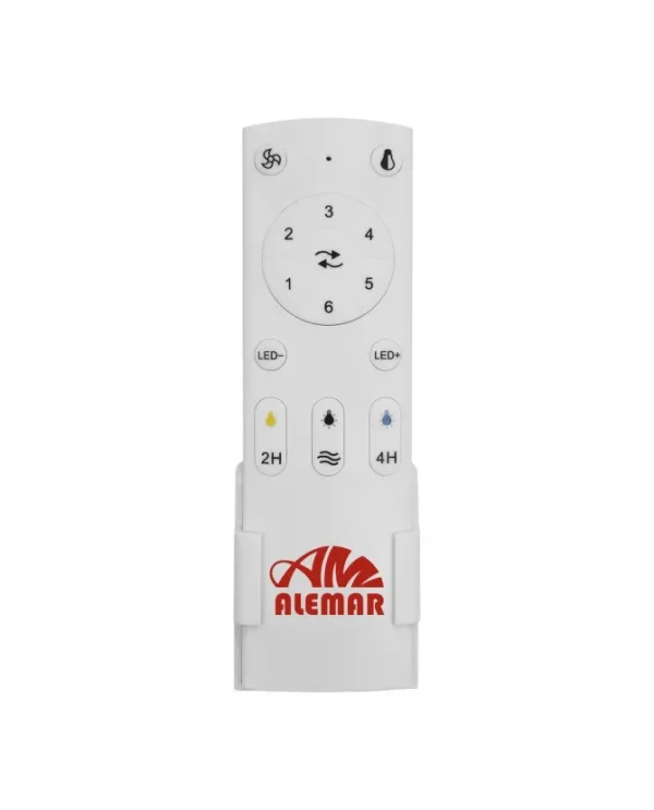 Ventilador de techo Alemar Valcano blanco luz LED 107 cm