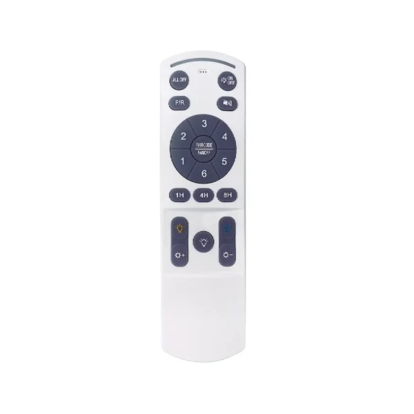 Ventilador retractil Zioneled Magno blanco luz LED 50-107 cm