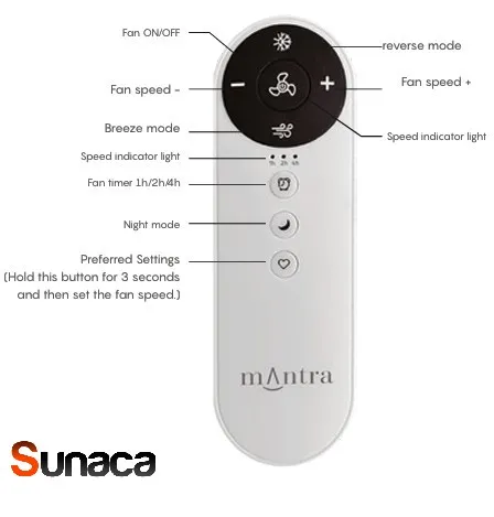 Ventilador de techo Mantra Ipanema Blanco Madera clara Sin Luz 107 cm