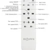 Ventilador Mantra Kilimanjaro MINI Blanco y ratan Transparentes Luz LED 58,5 cm