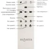 Ventilador retráctil Mantra Mistral MINI Blanco Luz LED 45-91 cm