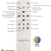 Ventilador retráctil Mantra North Blanco Luz LED 43-91 cm