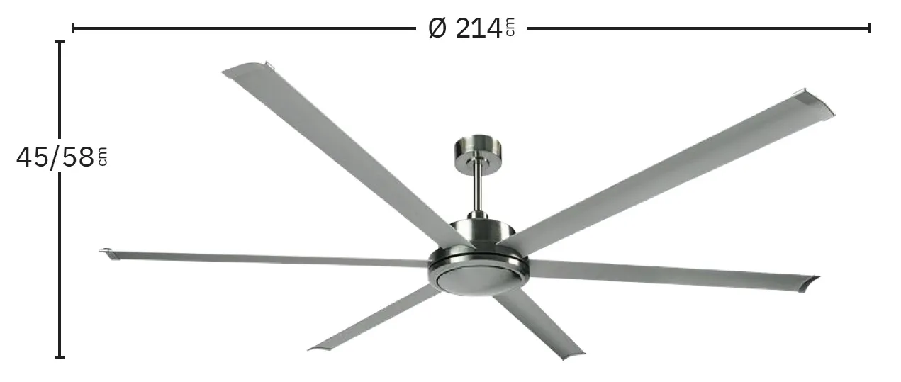 Medidas de Ventilador de techo Sanson Mini Abrila sin luz