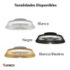 Ventilador Mantra Himalaya MINI Blanco Transparentes Luz LED 53 cm