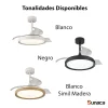 Ventilador retráctil Mantra Mistral MINI Blanco Luz LED 45-91 cm