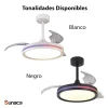 Ventilador retráctil Mantra North Blanco Luz LED 43-91 cm