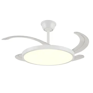 Ventilador retráctil P&B Melody L blanco LED 48-108 cm