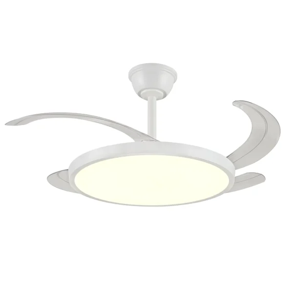 Ventilador retráctil P&B Melody L blanco LED 48-108 cm