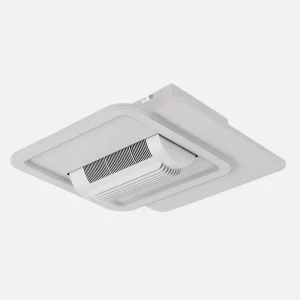 Ventilador de techo Abrila Obelisco blanco luz LED 48 cm