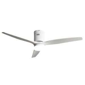 Ventilador de techo Abrila Aguilon blanco luz LED 132 cm