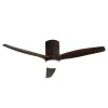 Ventilador de techo Abrila Aguilon marrón roble luz LED 132 cm