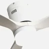 Ventilador de techo Abrila Aguilon blanco luz LED 132 cm