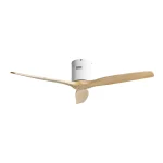 Ventilador de techo Abrila Aguilon blanco madera sin luz 132 cm