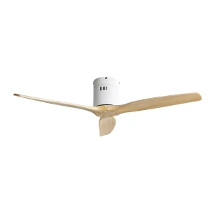 Ventilador de techo Abrila Aguilon blanco madera sin luz 132 cm