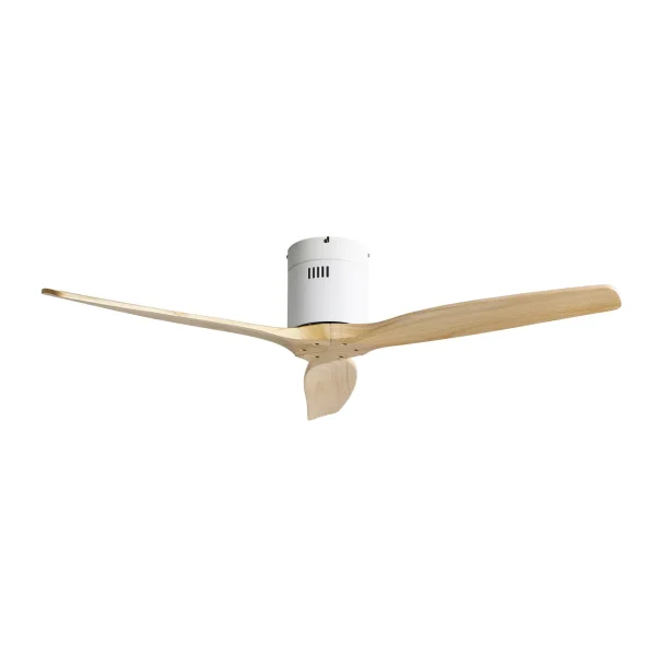 Ventilador de techo Abrila Aguilon blanco madera sin luz 132 cm