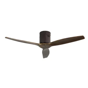 Ventilador Abrila Aguilon marrón madera sin luz 132 cm