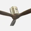 Ventilador de techo Abrila Aguilon cuero madera sin luz 132 cm