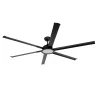 Ventilador de techo Abrila Almanzor negro luz LED 214 cm