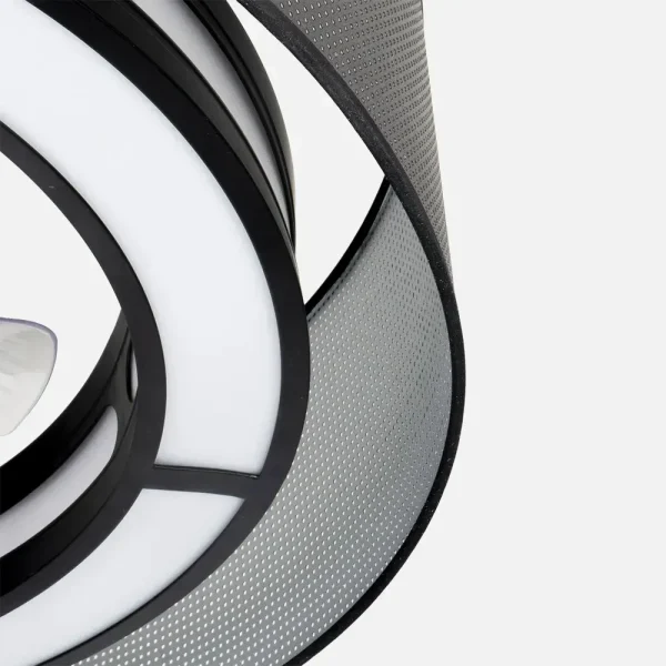 Ventilador Abrila Anastasia negro luz LED 60 cm