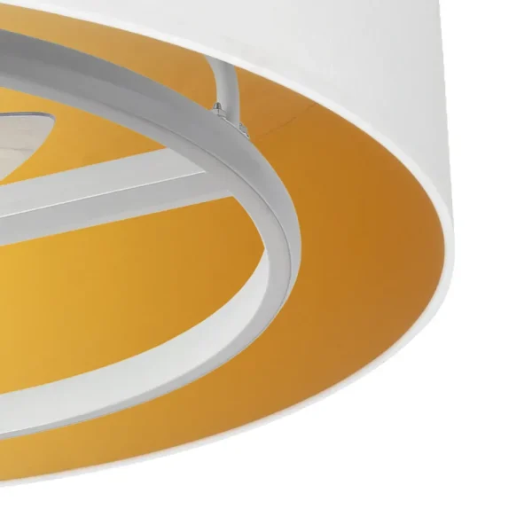 Ventilador de techo Abrila Anuska blanco luz LED 70 cm