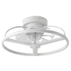 Ventilador de techo Abrila Anuska blanco luz LED 70 cm