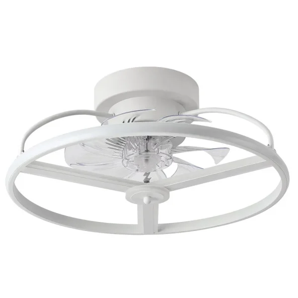 Ventilador de techo Abrila Anuska blanco luz LED 70 cm