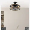 Ventilador de techo Abrila Arcadia negro con luz 50 cm