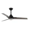 Ventilador de techo Abrila Argestes negro Gris luz LED 132 cm