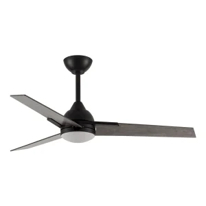 Ventilador de techo Abrila Argestes negro Gris luz LED 132 cm