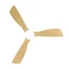 Ventilador de techo Abrila Azabache blanco haya luz LED 112 cm