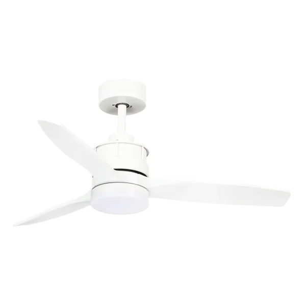 Ventilador de techo Abrila Barrax blanco luz LED 106 cm