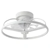 Ventilador de techo Abrila Bora blanco luz LED 50 cm