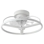 Ventilador de techo Abrila Bora blanco luz LED 50 cm