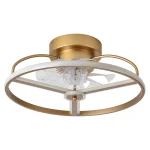 Ventilador de techo Abrila Bora Oro luz LED 50 cm