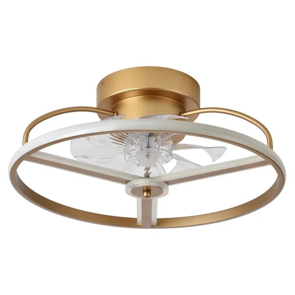 Ventilador de techo Abrila Bora Oro luz LED 50 cm