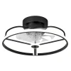 Ventilador de techo Abrila Bora negro luz LED 50 cm
