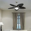 Ventilador Abrila de techo Borasco níquel luz led