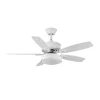 Ventilador de techo Abrila Braw blanco - haya luz LED 106,7 cm