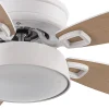 Ventilador de techo Abrila Braw blanco - haya luz LED 106,7 cm