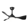 Ventilador de techo Abrila Caiman negro luz LED 89 cm