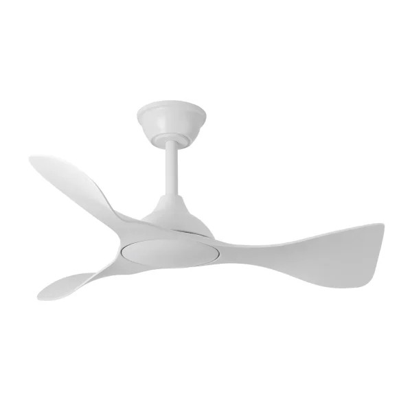 Ventilador de techo Abrila Caiman blanco luz LED 89 cm
