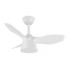 Ventilador de techo Abrila Cubico blanco luz LED 82 cm