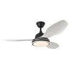 Ventilador de techo Abrila Datoo negro luz LED 120 cm