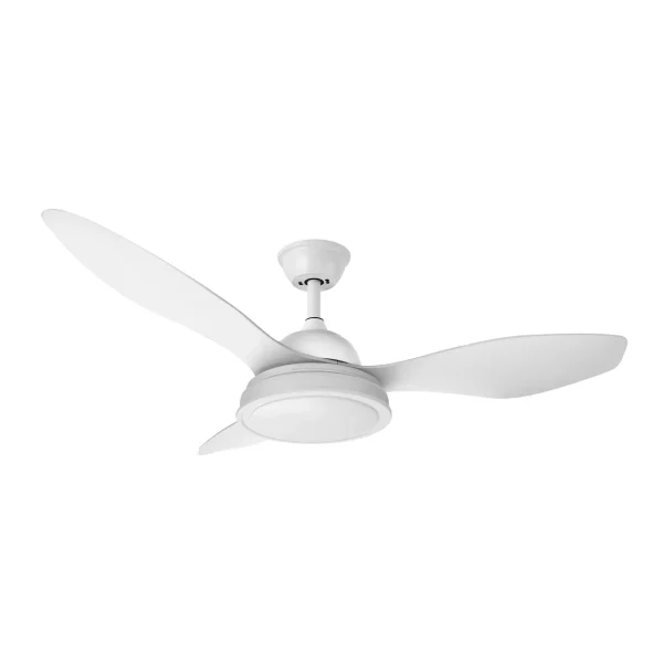 Ventilador de techo Abrila Datoo blanco luz LED 120 cm