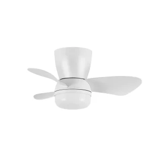 Ventilador de techo Abrila Enoc blanco luz LED 58 cm