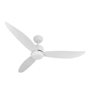 Ventilador de techo Abrila Genil blanco luz LED 132 cm