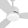 Ventilador de techo Abrila Genil blanco luz LED 132 cm