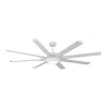 Ventilador de techo Abrila Grado blanco luz LED 198 cm